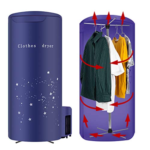 Clothes Dryer Portable Travel Mini 900W dryer machine,Portable dryer for apartments,Nekithia New Generation Electric Clothes Drying