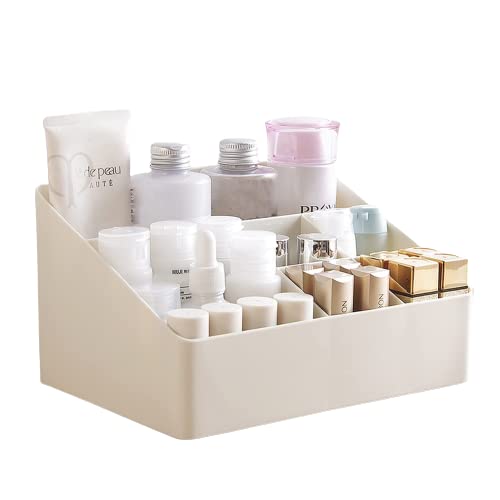 Xacton Cosmetics Storage Box I Plastic Makeup Lipstick Nail Polish, Brushes Storage Box I Multi-function Case Holder for Home, Office Bedroom I Skin Care Products for Dressing Table